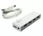 Preview: DINIC HUB USB 3.0 a 4 porte Plug 'n Play Buspower, cavo di collegamento incluso