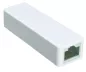 Preview: USB adapter to Gbit LAN for MAC and PC, USB 3.0 (2.0) A plug to RJ45 socket, white, DINIC box with Euro hole