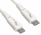 Preview: Kabel DINIC USB C 4.0, 240 W PD, 40 Gb/s, biały, 1,5 m, typ C do C, średnica zewnętrzna 5,2 mm, TPE, chip E-Mark, pudełko DINIC