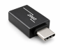 Preview: Adapter, USB C-stik til USB A-stik aluminium, space grey, DINIC-boks med eurohul