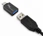 Preview: Адаптер, USB C щепсел към USB A гнездо, алуминий, космическо сиво, DINIC кутия с евроотвор