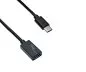 Preview: USB-C-adapter typ C till 3,0 A-uttag, OTG-kompatibel, svart, 0,20 m, DINIC Box