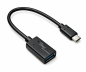 Preview: USB-C-sovitin tyyppi C 3.0 A pistorasiaan, OTG-yhteensopiva, musta, DINIC polybag, 0.20m