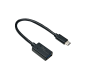 Preview: USB-C Adapter Typ C auf 3.0 A Buchse, OTG-fähig, schwarz, DINIC Polybag, 0,20m
