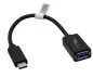 Preview: USB-C adapter type C to 3.0 A socket, OTG-capable, black, DINIC polybag, 0.20m