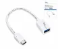 Preview: USB-C adapter type C to 3.0 A socket, OTG-capable, white, 0.20m, DINIC Box