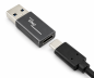 Preview: Adapter, USB A-stik til USB C-stik aluminium, space grey, DINIC Box