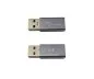 Preview: Adapter, USB A-kontakt till USB C-kontakt aluminium, rymdgrå, DINIC Box
