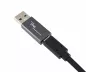 Preview: Adapter, USB A plug to USB C socket aluminium, space grey, DINIC Box