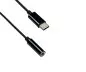 Mobile Preview: USB-C Adapter auf 3,5mm Audio (digital), weiß, mit Chipsatz, schwarz, DINIC Box