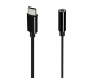 Preview: Adaptor USB-C la 3,5 mm audio (digital), cu chipset, negru, DINIC polybag, lungime 13,5 cm