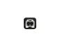 Preview: USB Kabel Typ C auf USB 2.0 B Stecker, schwarz, DINIC Polybag, 2,00m