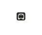 Preview: Cable USB tipo C a conector USB 2.0 B, negro, 1,00 m, caja DINIC (caja de cartón)