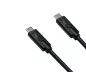 Preview: Cable USB 3.2 tipo C a conector C, hasta 20 GBit/s y carga de 100 W (20 V/5 A), negro, 0,50 m, caja DINIC (caja de cartón)