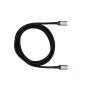 Preview: USB 3.2 HQ Daten u. Ladekabel Typ C-C Stecker, unterstützt 100W (20V/5A) Aufladung, 20 GBit/s, schwarz, Box mit Euroloch, 1m