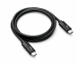 Preview: Câble de données et de charge USB 3.2, type C-C mâle, supporte une charge de 100W (20V/5A), noir, polybag, 1m
