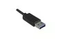 Preview: USB 3.1 cable type C - 3.0 A plug, data and charging cable, 5Gbps, 3A charging, black, DINIC box with Euro hole, 3m