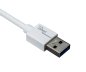 Preview: USB 3.1 Kabel Typ C - 3.0 A , weiß, 5Gbps, 3A charging, 1m, Polybag
