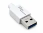 Preview: USB 3.1 кабел тип C - кабел за пренос на данни и зареждане 3.0 A, 5Gbps, 3A зареждане, бял, полиетиленов плик DINIC, 0,5 м