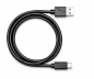 Preview: Cabo USB 3.1 tipo C - ficha 3.0 A, cabo de dados e de carregamento, 5Gbps, carregamento 3A, preto, caixa DINIC com orifício Euro, 1m