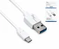 Preview: USB 3.1 кабел тип C - кабел за данни и зареждане 3.0 A, 5Gbps, 3A зареждане, бял, DINIC кутия с евроотвор, 1 м