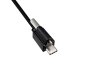 Preview: USB 3.1 cable type C+locking - USB 3.0 A, USB C-A cable with locking mechanism on type C plug, black, 2m
