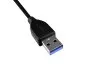 Preview: USB 3.1 cable type C+locking - USB 3.0 A , 2m USB C-A cable with locking mechanism on type C plug
