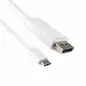 Preview: USB 3.1-kabel type C-stekker naar DisplayPort-stekker, 4K*2K@60Hz, wit, DINIC-blisterverpakking, 2 m