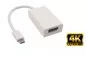 Preview: Adapter USB 3.1 Type C plug to DisplayPort socket, 4K*2K@60Hz, white, DINIC blister pack