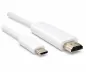 Preview: USB 3.1 kaabli tüüp C pistik HDMI pistik, 4K2K@60Hz, HDCP, HDR, valge, DINIC karp euro auguga, pikkus 1.00m