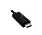 Preview: USB 3.1 cable type C plug to HDMI, 4K2K@60Hz, HDCP, HDR, DP-ALT, black, 2.00m, DINIC box with Euro hole