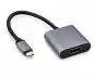 Preview: Adaptador USB C a HDMI, aluminio, conector USBC a toma HDMI, 4K*2K@60Hz, HDR,HDCP, gris espacial, DINIC polybag
