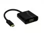 Preview: Adapter USB Typ C Stecker auf HDMI Buchse, 4K*2K@60Hz, HDR, schwarz, Polybag