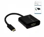 Preview: Adapter USB Typ C St. auf HDMI Buchse, 4K*2K@60Hz, HDR, schwarz, DINIC Box
