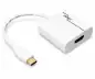 Preview: Adapter USB typu C do gniazda HDMI, 4K*2K@60Hz, HDR, biały, DINIC box z otworem Euro