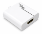 Preview: Adaptador de conector USB tipo C a toma HDMI, 4K*2K@60Hz, HDR, blanco, caja DINIC con euroagujero