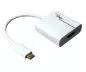Preview: Adapter USB type C plug to HDMI socket, 4K*2K@60Hz, HDR, white, DINIC polybag