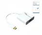 Preview: Adattatore da spina USB tipo C a presa HDMI, 4K*2K@60Hz, HDR, bianco, scatola DINIC con foro Euro