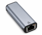 Preview: Adapter USB C Stecker/RJ45 Gbit LAN Buchse, 10/100/1000 Mbps mit Auto-Erkennung, space grau, DINIC Box mit Euroloch, Länge 0,20m
