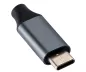 Preview: Adapter USB C-stekker/RJ45 Gbit LAN-aansluiting, 10/100/1000 Mbps met autodetectie, space grijs, DINIC-box met Euro-gat, lengte 0,20m