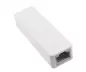 Preview: Adapter USB C Stecker / RJ45 Gbit LAN, 10/100/1000 Mbps mit Auto-Erkennung, weiß, DINIC Box mit Euroloch, Länge 0,20m