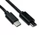 Preview: Kabel USB 3.1 typ C - micro B, černý, krabice, 0,5 m DINIC Box