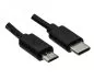 Preview: USB 3.1 Kabel Typ-C Stecker auf micro B Stecker, schwarz, DINIC Polybag, 1,00m