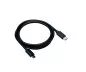 Preview: Kábel USB 3.1 typ C na zástrčku micro B, čierny, 1,00 m, DINIC polybag