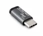 Preview: Адаптер, USB C щепсел към micro USB гнездо, алуминий, космическо сиво, DINIC кутия с евроотвор