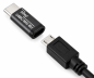 Preview: Adaptateur, USB C mâle vers Micro USB femelle Alu, gris espace, DINIC Box avec trou européen