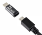 Preview: Adapter, USB C plug to micro USB socket aluminium, space grey