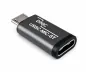 Preview: Комплект, USB C мъжки към микро женски + C женски към микро мъжки 2x USB адаптер, алуминий, космическо сиво, DINIC кутия с евроотвор