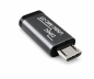 Preview: Conjunto, adaptador USB C macho para micro fêmea + C fêmea para micro macho 2x USB, alumínio, cinzento espacial, caixa DINIC com orifício europeu