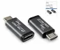 Preview: Адаптер, микро щепсел към USB C гнездо, алуминиева кутия, космическо сиво, DINIC Box